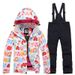 NOKO-New Children's Snowboard And Double-board Ski Suit Sets For Girls, Thickened And Warm Outdoor Baby Ski Suits_desvips.com