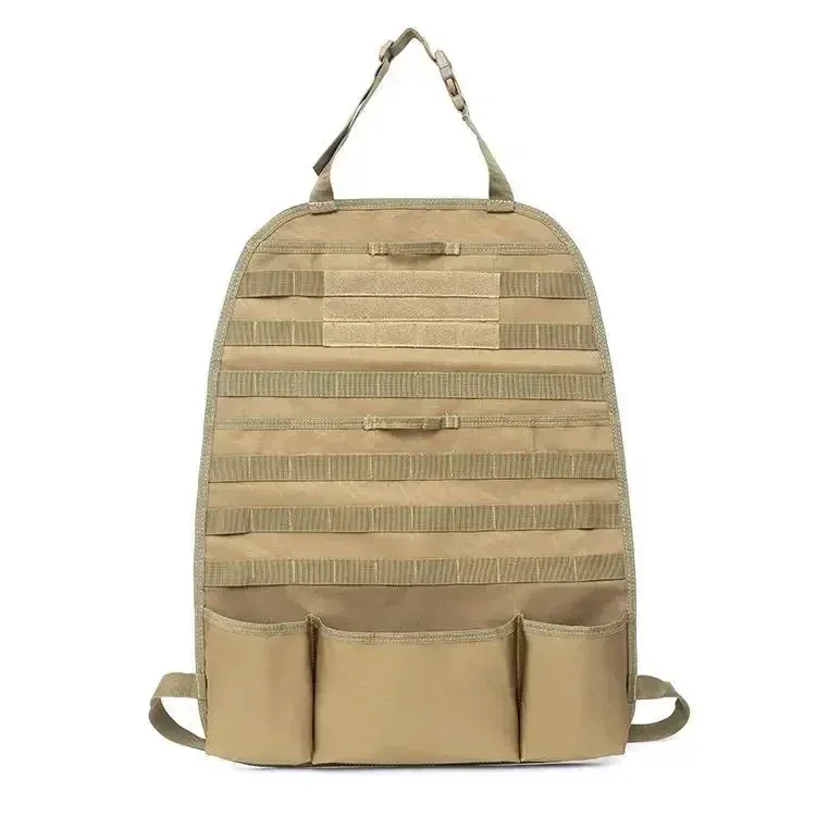Molle Car Seat Back Organizer Panel Storage Pouch Universal Hunting Accessories Travel Vehicle Seat Cover Protector EDC Tool Bag_desvips.com