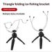 Triangle Raft Reel Set Rotatable Bridge Head Fixed Holder Foldable Ice Rod Fishing Stand_desvips.com