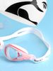 Silicone Anti Fog Swimming Goggles + Silicone Nose Clip Earplugs + Silicone Fishtail Cap 5 Piece Set_desvips.com