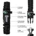 5 In 1 Multifunctional Survival Paracord Bracelet With Compass Flint Fire Starter Whistle_desvips.com