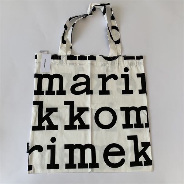 Leak-Picking Finland Summer Thin Plant Rals Pattern Outdoor Female Accessible Shoulder Large-Capacity Grocery Shopping_desvips.com