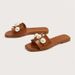 2025 summer new diamond flat sandals fashionable outdoor wear popular beach sandals for women_desvips.com