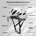 Bicycle Riding Magnetic Goggles Lens Forming Mountain Men And Women Safety Helmet Integrated Summer Road Bike_desvips.com