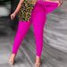 Women's Clothing Large Size Women's Clothing One Shoulder Raglan Sleeve Short Sleeve Irregular T shirt Trousers Set_desvips.com
