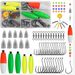 86Pcs Catfish Rig Catfishing Tackle Making Kit Santee Cooper Rig Catfish Peg Float Bobbers Fishing Rigging Tackle Box_desvips.com