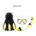 Outdoor Sports Mask Snorkel Regulator Fins Flippers Three-Piece Snorkeling Three Treasures Set Diving Goggles_desvips.com