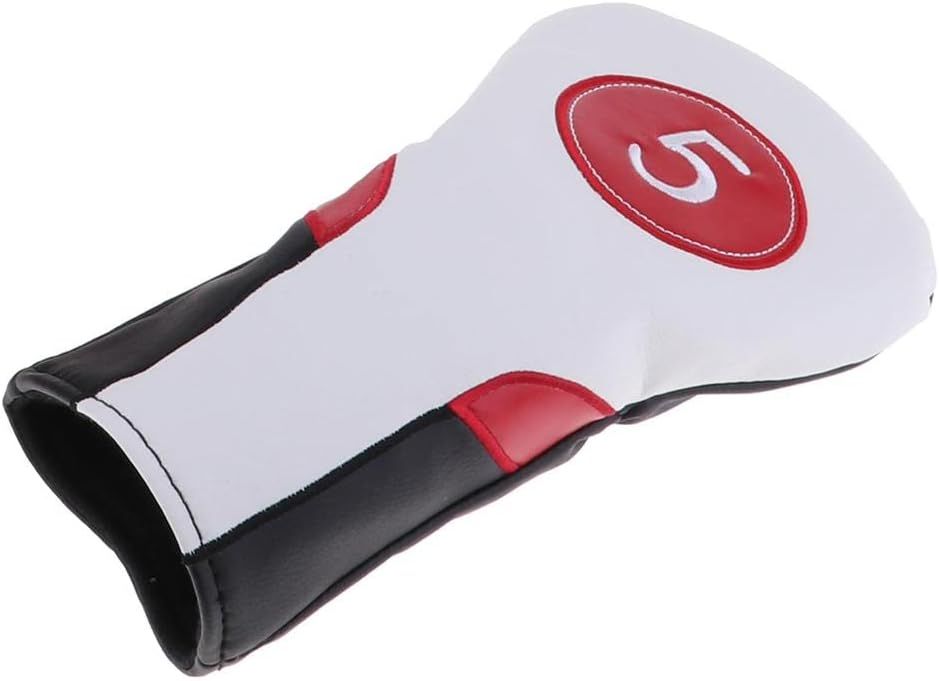Generic Sports Golf Club Headcover 460cc Driver Cover 3 5, White 5_desvips.com