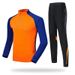 Fleece-Lined Soccer Jersey Set For Children Adults, Autumn And Winter Long-Sleeve Training Wear, Elementary School_desvips.com