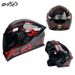 Men's Full Face Motorcycle Helmet 3C Certified Foreign Trade Electric Vehicle Safety Helmet With Large Rear Wing And Flip Up Design For All Season_desvips.com
