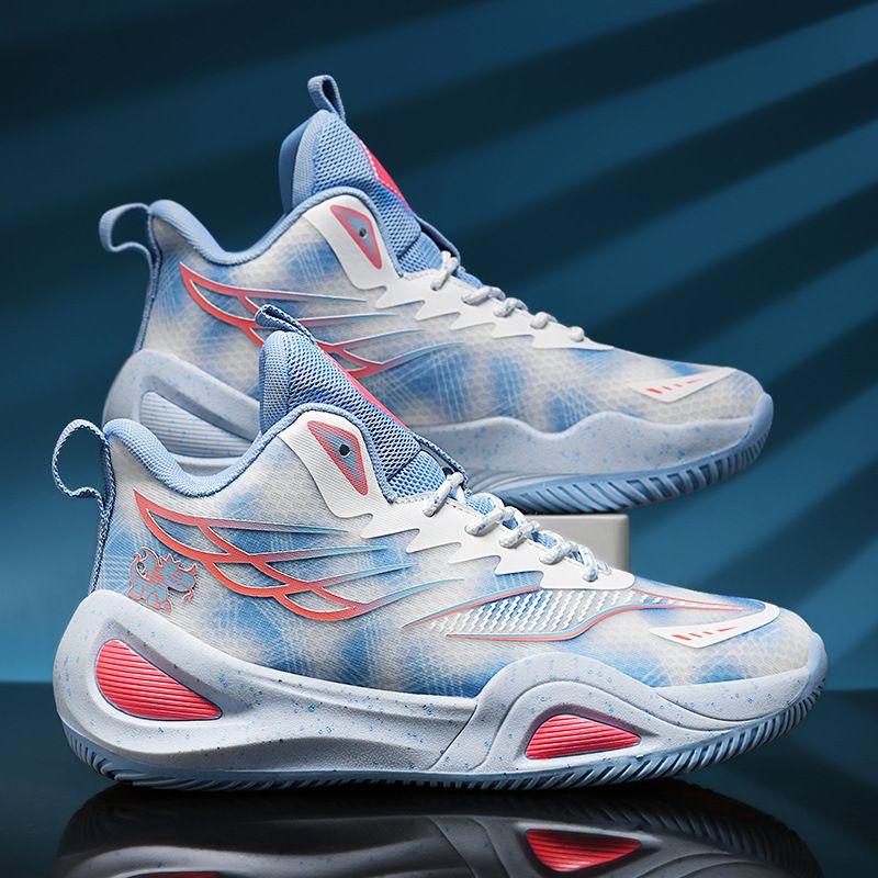 New Basketball Shoes Outdoor Explosive Real Youth Cushioning Rubber Bottom Big Kids Sneakers Sneakers_desvips.com
