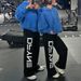 DFYNE Unisex High-Waisted Loose-Fitting Jogger Sweatpants Casual Wide-Leg Sports Pants For Spring And Autumn_desvips.com