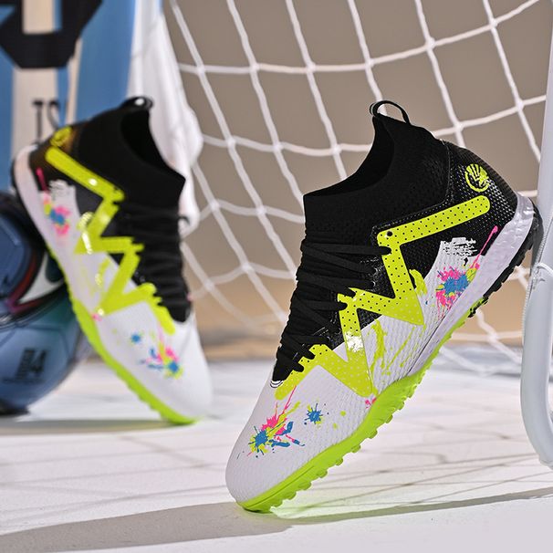 High-top Soccer For Men, Youth, Adults, AG Long TF Broken Studs, Non-slip, Wear-resistant, Competition, Sports Training_desvips.com