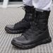 Hiking High Top Tactical Desert Brown Lightweight Combat Training Boots_desvips.com