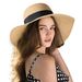 Unbeatable Quality Women's Beach With Wide Sun Grass Shade, Travel Brim, Bow Hat Suitable For Fishing, Hiking, Camping_desvips.com