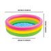 60cm Inflatable Kids Pool With Rainbow Glow In The Dark Rings 3 Tier PVC Baby Bath Tub For Outdoor Water Play_desvips.com