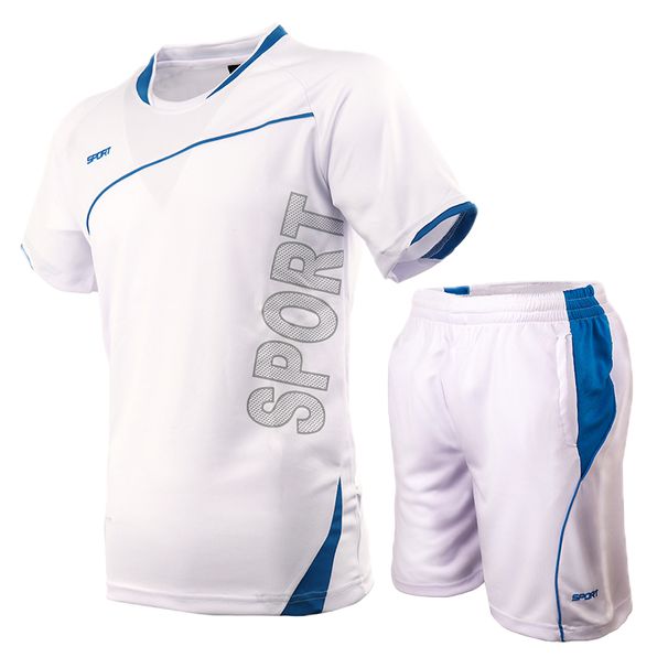 2 Pcs/Set Men's Tracksuit Gym Fitness Badminton Sports Suit Clothes Running Jogging Sport Wear Exercise Workout Set_desvips.com