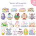 20 Pieces Of Easter Egg Refrigerator, Cartoon Atmosphere Magnets, Holiday Creative Decoration Pegboard Magnetic_desvips.com