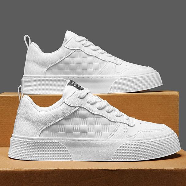 Summer New Breathable Little White Men's Fashion Versatile Thick Sole Sports Casual Board Trendy Shoes_desvips.com