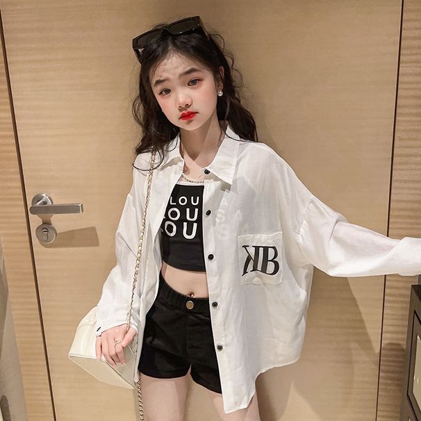 Girl Sun-Protective Clothing Thin 2025 New Arrival Summer Quick-Drying Lightweight Breathable Medium And Large Kids Sun_desvips.com