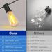 60-foot Straight Solar String Lights With 15 LEDs, Weatherproof For Patio And Holiday Use_desvips.com