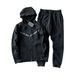 Spring Autumn Hooded Zipper Shirt For Men's New Sports And Leisure Clothing, Jacket, Small Leg Pants Set_desvips.com