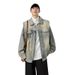 New American vintage washed loose and versatile denim jacket for men with a high-end feel, explosive street workwear jacket, retro jacket_desvips.com