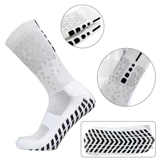 Kaisite High-performance Mid-calf Non-slip Football Socks Men, Made Of Nylon Mesh With Towel Bottom, Specialized For_desvips.com
