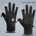 Men’s Fleece-Lined Winter Cycling Gloves – Cold-Proof, Wear-Resistant (Two-Finger Design)_desvips.com