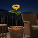 Solar-powered Sunflower-shaped Outdoor Artificial Flower Lawn Decor Light_desvips.com