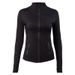 Women's Slim-Fit Yoga Jacket With Stand Collar & Zipper - Lightweight Breathable Workout Running Top Define Style_desvips.com