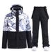 001 New Women's Snowboarding Suit Winter Outdoor Warm Thickened Ski Jacket And Pants Set_desvips.com