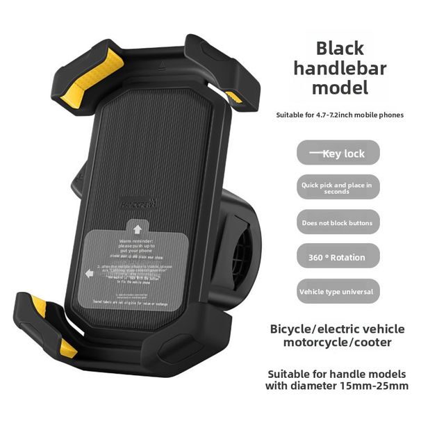New Bicycle Riding Navigation Mount Univsal For Mountain And Road Bike Anti-drop Shock Absorption Handlebar Phone_desvips.com