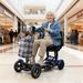 Scooter Electrique A Quatre Roues De La Vitesse Maximum 18 Km/h De Soutien 120kg Du Scooter 36v 18Ah De Double Moteur De 250w_desvips.com