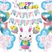 Happy Balloons Easter Chick Horizontal Stripes 12inch Bunny Ear Egg Balloon Set_desvips.com