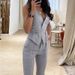 Women's Clothing Suit temperament waist waist sexy waistcoat small foot pants two-piece women_desvips.com