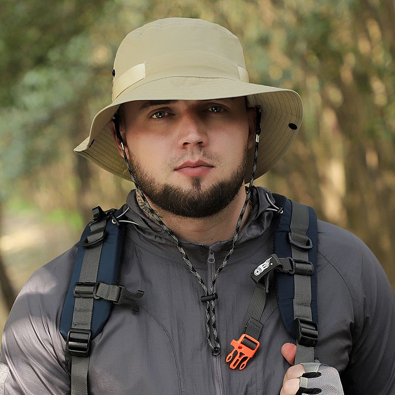 Men's Fishing Hat - Extra Large Size For Big Head (UPF 50+ Sun Protection & Quick-Dry Fabric)_desvips.com
