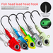Fish Lead Head Hook With UV Soft Large Weight 40g 30g Luminous Bait Zhoushan Sea Fishing Bass Lure_desvips.com
