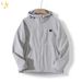 Outdoor Leisure Windproof Waterproof Hooded Soft Shell Jacket Sports Men And Women Same Style Mountaineering Jacket_desvips.com