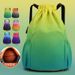 Casual Large Capacity Drawstring Backpack Training Outdoor Travel Bag Printed_desvips.com