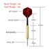 Fox Smiling 3PCS Steel 18g With16g Iron Barrel And Nylon Shaft Colorful Darts Flights_desvips.com