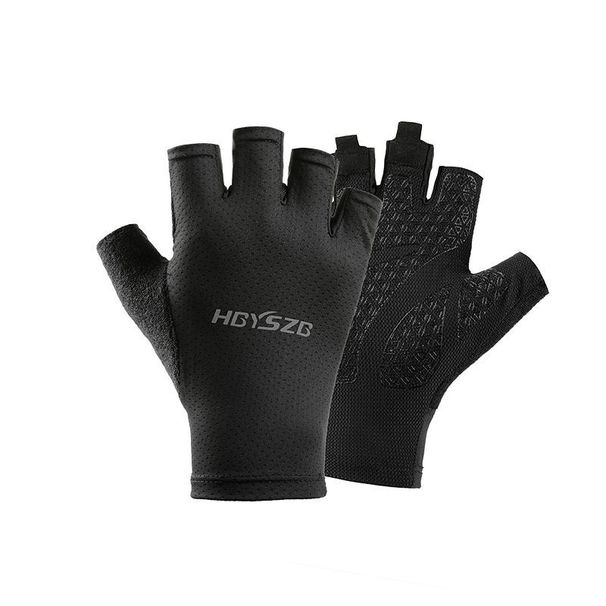 Half-finger Gloves Made Of Ice Silk, Sun-protective, Men Women, Suitable Summer Cycling, Thin, For Outdoor Sports,_desvips.com