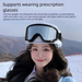 Ski Mountaineering Goggles Unisex Motorcycle Riding Windproof Anti-Glare Glasses Outdoor Sports Snow Sunglasses_desvips.com