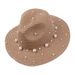 Pearl Wide-brimmed Straw Summer Women, Korean Version, Suitable For Vacation, Travel, Seaside, Beach Hat, Sun Protection_desvips.com