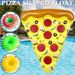 New Ins Pizza Floating Row Inflatable PVC Adult Water Lounge Chair Large Thickened Entertainment Floating Bed Mount Photo_desvips.com