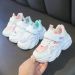 Big Girls Mesh Breathable White Sneakers For Children's Version Platform Sports Running Daddy Shoes 5 6 8 10 11 12 Years_desvips.com