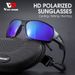 WEST BIKING Cycling Sunglasses UV400 Polarized Sports Glasses Goggles Black Blue_desvips.com