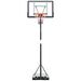 Panier De Basket Extérieur Avec Poteau Panneau, Base De Lestage Sur Roulettes Hauteur Réglable 2,55 - 3,05 M (panier) Usage Intérieur Extérieur Noir Blanc_desvips.com