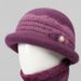 Winter New For Middle-aged Women, Mom And Grandma Hat, Elderly Warm Knitted Hat With Fleece Lining_desvips.com