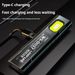 Powerful 550LM EDC Flashlight USB C Rechargeable Torch With COB Red And Blue Lights Outdoor Portable Pen Clip Lantern_desvips.com